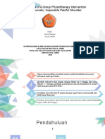 Effectiveness of A Group Physiotherapy Intervention in Nontraumatic, Inoperable Painful Shoulder