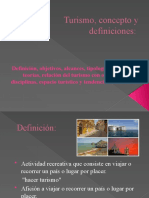 1. DIAPOSITIVAS 1a Clase Turismo, Concepto y Definiciones (1)