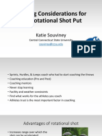 Training Considerations For The Rotational Shot Put: Katie Souviney