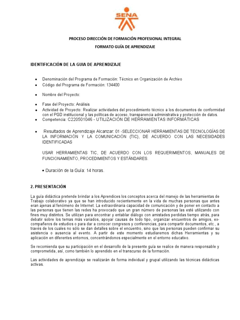Gfpi-F-019 Guia 1 | PDF | Sitios web | Internet