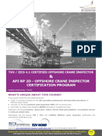 Api RP 2D - Offshore Crane Inspector Certification Program