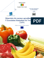 Repertoire Normes Agroalimentaires