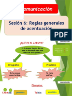 SESIÓN 6. Reglas Generales de Acentuación