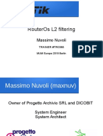 Routeros L2 Filtering: Massimo Nuvoli