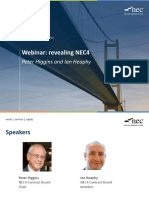 Webinar: Revealing NEC4: Peter Higgins and Ian Heaphy