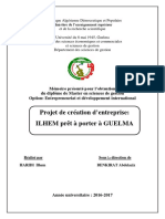 Projet de Création D'entreprise Pret À Porter