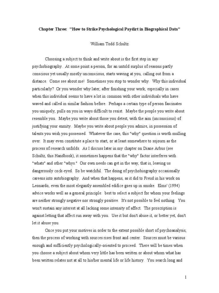 Schultz | PDF | Sigmund Freud | Unconscious Mind