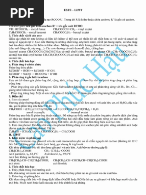 T Ng H P Este Lipit 11 12 Hoa Nang Cao Pdf