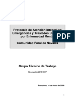 Navarra 2008 - Protocolo Atención Urgencias Psiquiátricas