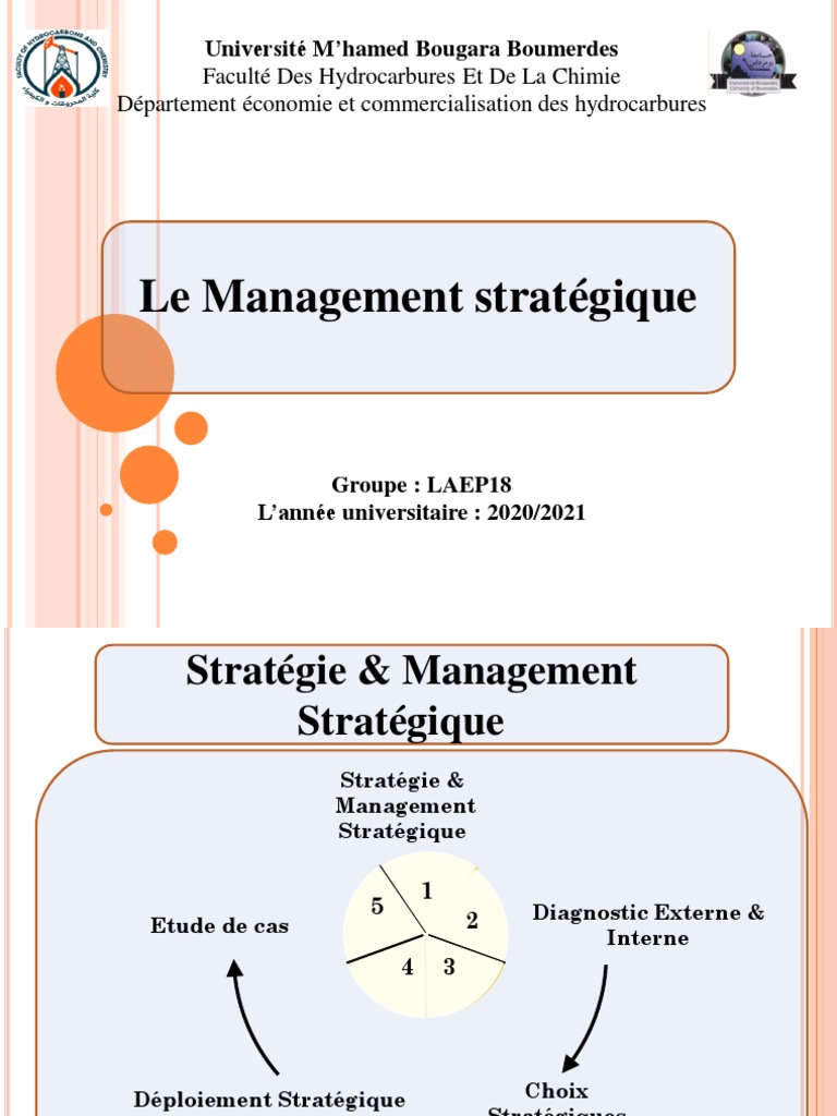 Management Stratégique et Déploiement | PDF | Gestion stratégique ...