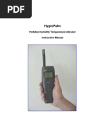 Hygropalm: Portable Humidity Temperature Indicator Instruction Manual