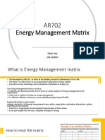 Energy Management Matrix