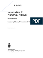 Introduction To Numerical Analysis - J Stoer,R Bulirsch