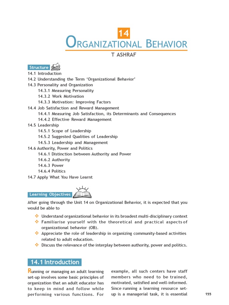 Understanding Organizational Behavior Basics | PDF | Power (Social And ...