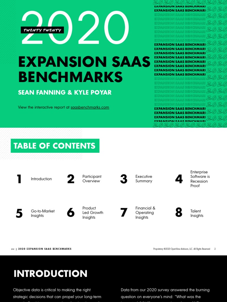 2020 SaaS Benchmarks Deck VFINAL | PDF | Software As A Service ...