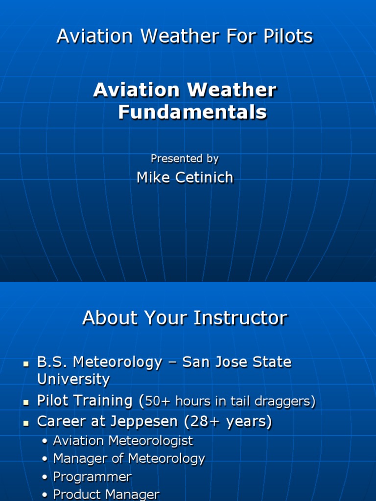 Aviation Weather For Pilots Aviation Weather Fundamentals Pdfdrive