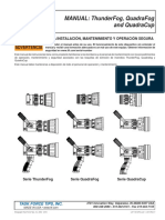 Manual: Thunderfog, Quadrafog and Quadracup: Advertencia