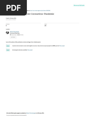 studie corona pandemie pdf