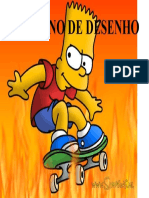 Capa Caderno de Desenho Bart