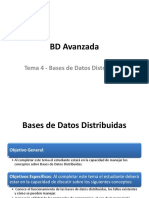 Tema 4 - Bases de Datos Distribuidas