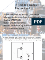 Examen Final de Circuitos Electrónicos I