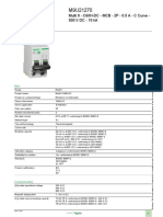 Product Data Sheet: Multi 9 - C60H-DC - MCB - 2P - 0.5 A - C Curve - 500 V DC - 10 Ka