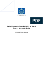 Socio-Economic Sustainability of Rural Energy Access in India