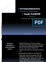Hasbi SJAMSIR Psycholinguistics