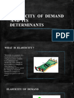 Elasticity of Demand and Its Determinants