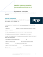 Handout Exercise Inter First Conditional Vs Second Conditional Ex1