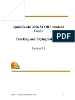 Quickbooks 2006 Score Student Guide Tracking and Paying Sales Tax