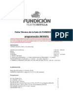 Ficha Técnica de La Sala La Fundición-Infantil - 2020