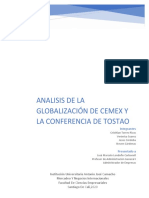 Analisis de La Globalización de CEMEX y Conferencia TOSTAO 