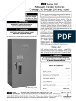 Operator's Manual for ASCO Series 300 Automatic Transfer Switches