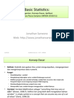 Konsep Dasar Statistik