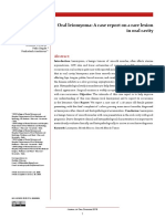 Oral Leiomyoma: A Case Report On A Rare Lesion in Oral Cavity