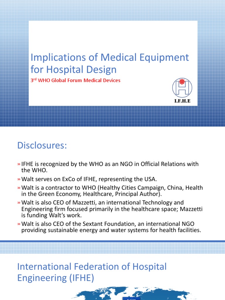 Implications of Medical Equipment For Hospital Design | PDF | World ...