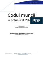 Codul Muncii Actualizat 2021 PDF