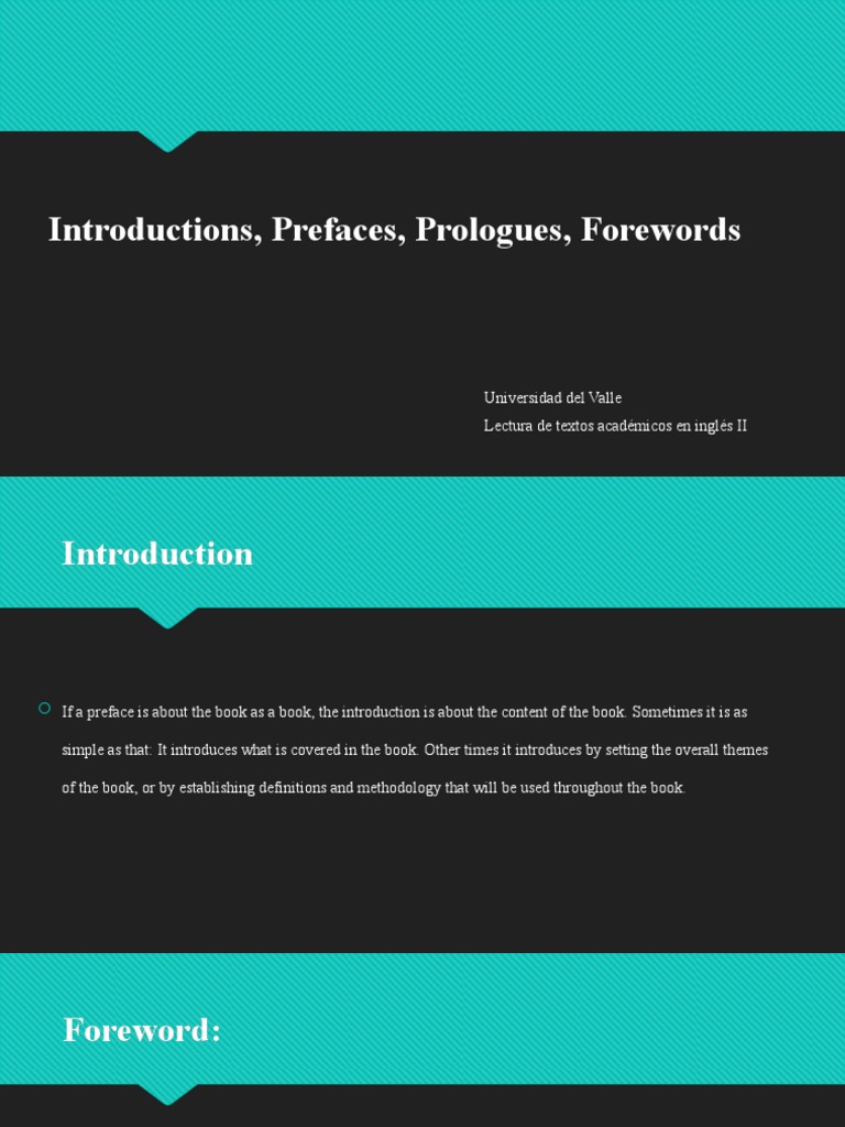 Introduction, Preface, Prologue PDF