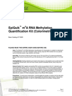 Pigentek: Epiquik M A Rna Methylation Quantification Kit (Colorimetric)