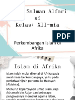 Nama: Salman Alfari Si Kelas: XII-mia: Perkembangan Islam Di Afrika