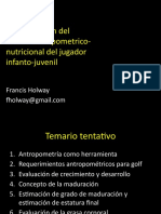 Evaluación e Interpretación Del Estado Antropometrico-Nutricional Del Jugador Infanto-Juvenil