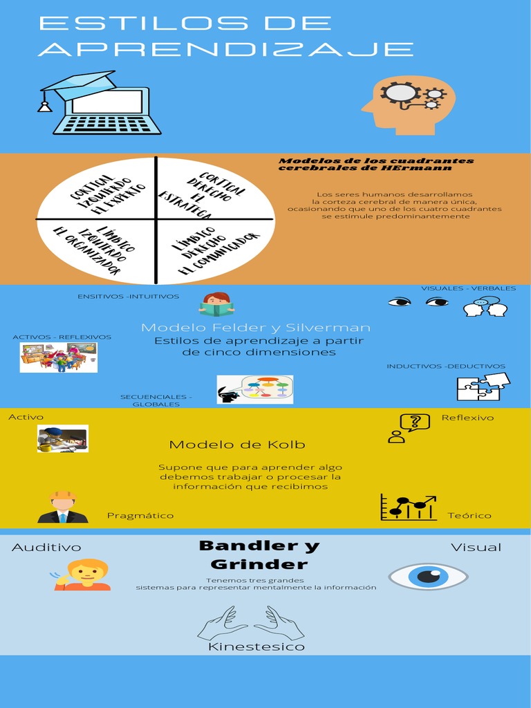 Estilos de Aprendizaje y Modelos Cerebrales | PDF | Hemisferio cerebral ...