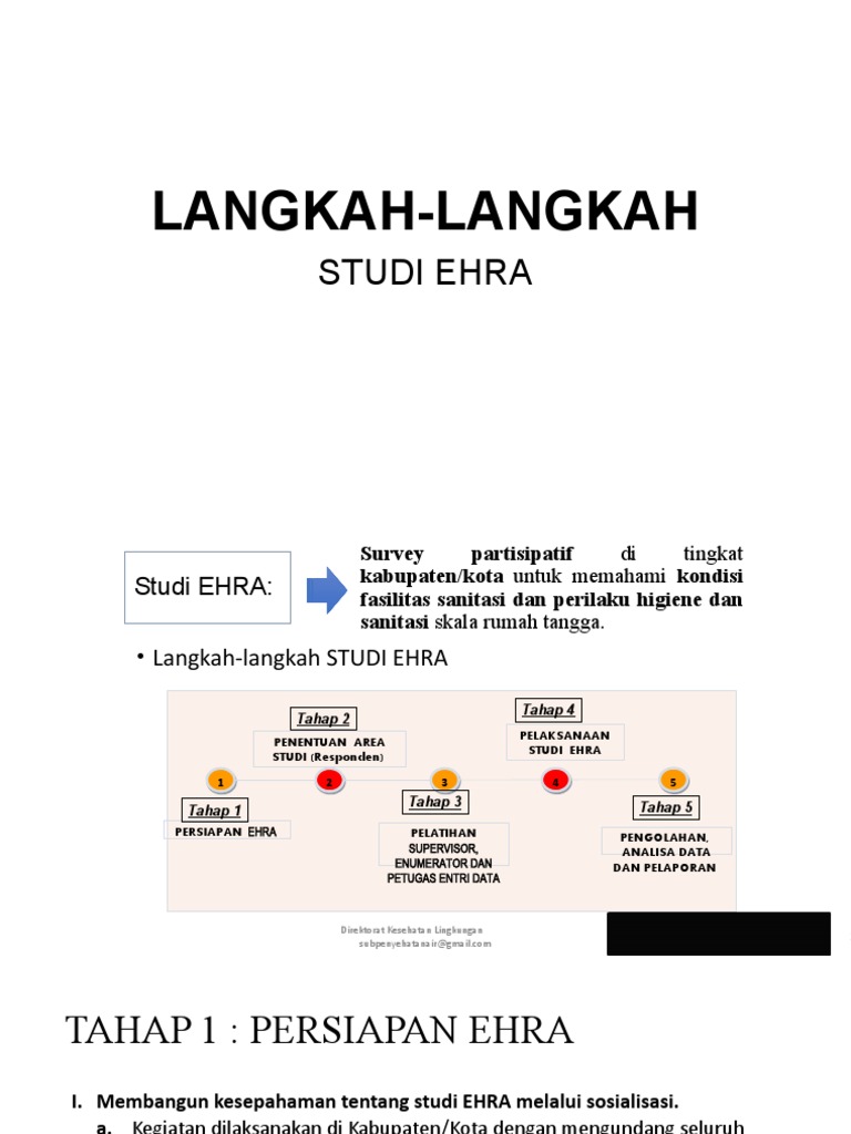 Langkah-langkah Studi EHRA | PDF