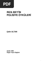 Çetin Altan - Rıza Beyin Polisiye Öyküleri