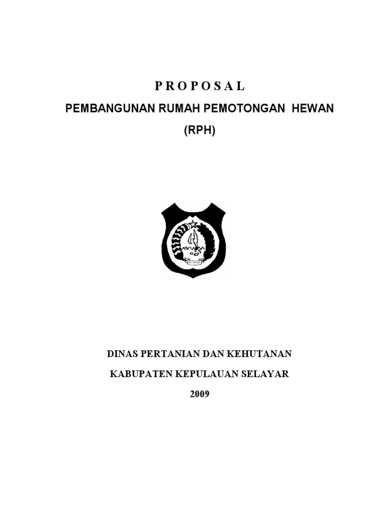 Desain Proposal Rph Biaya Pembuatan Rumah Potong Hewan Inspirasi