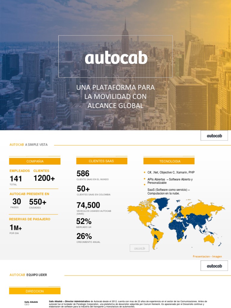 Autocab: Plataforma Global de Movilidad | PDF | Respuesta de Voz ...