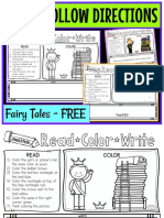 Read Follow Directions: Fairy Tales - FREE