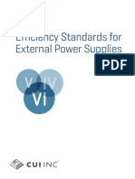 Efficiency Standards For External Power Supplies: IV IV