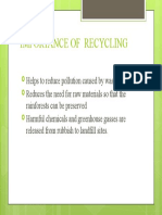 Importance of Recycling: Reduce Pollution